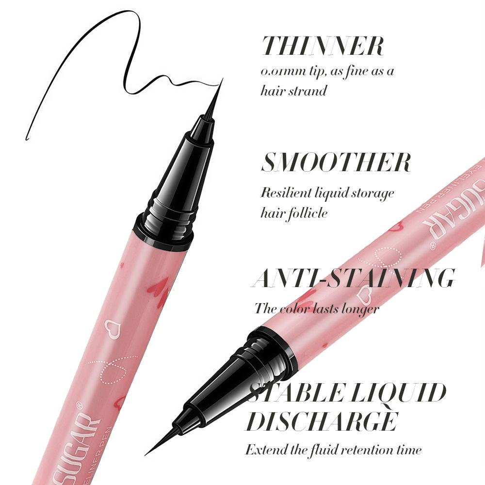 Ultra Slender Liquid Eyeliner, Fast Drying, Smooth Waterproof Eyeliner Pen, Long Lasting Lower Eyelash Pen Cosmetics