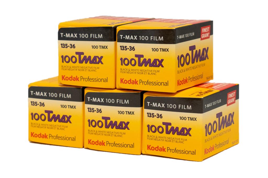 Kodak Black and White Negative Film T-MAX100 35mm 36 Exposures (5-Pack)
