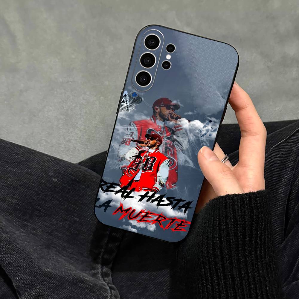 Anuel AA-Real Hasta La Muerte Handyhülle Für Samsung S25,S24,S21,S22,S23,S30,Ultra,S20,Plus,Fe,Note,10,9,5G Schwarze Hülle