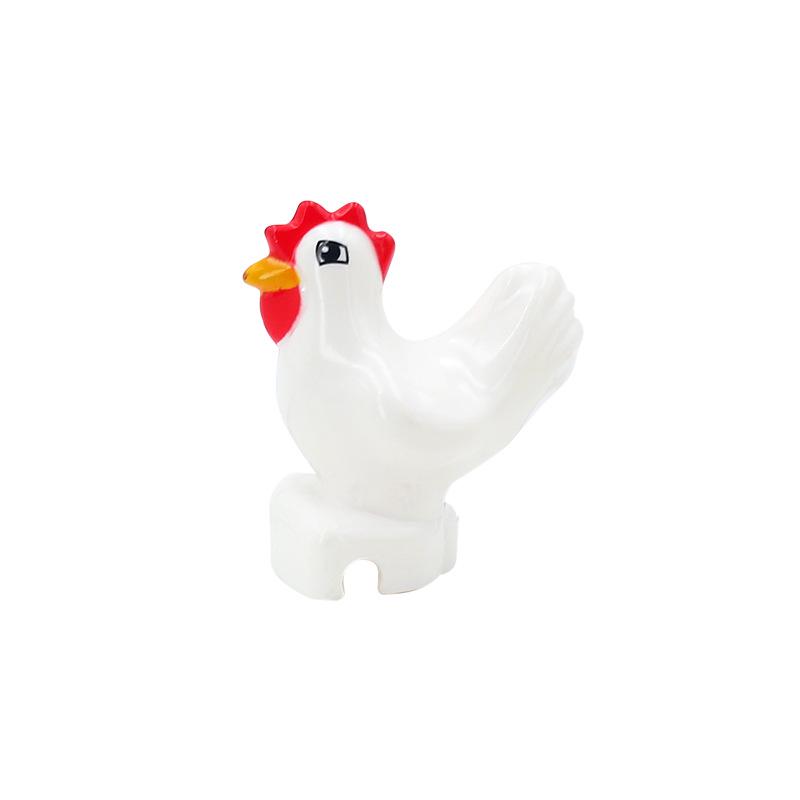 Children's Large Particle Animal Building Blocks Set - Puppy, Kitten, Butterfly, Cow, Poultry Toy Accessories