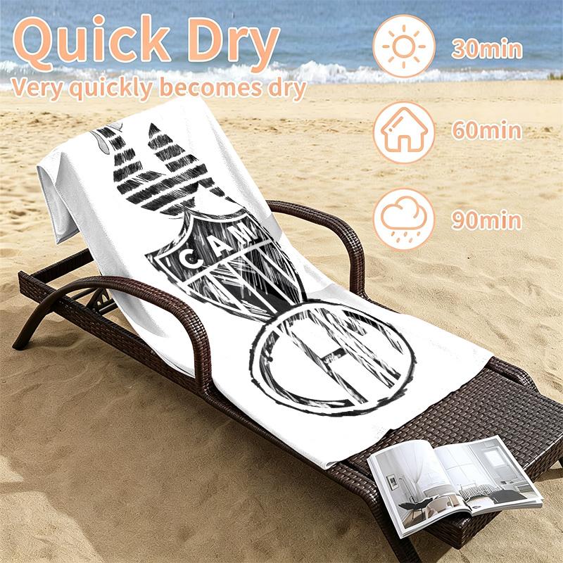 Clube Atletico Mineiro Beach towels also serve as bath towels summer essential a musthave for the outdoors the beach and the pool