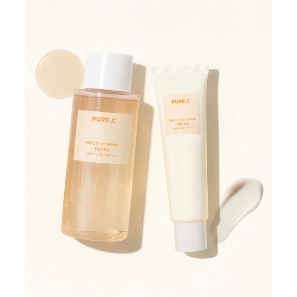 WonderBath [Vitamin Brightness Set] Wonder Bath Pure Sea Multi Vitamin Toner+ Cream NONE