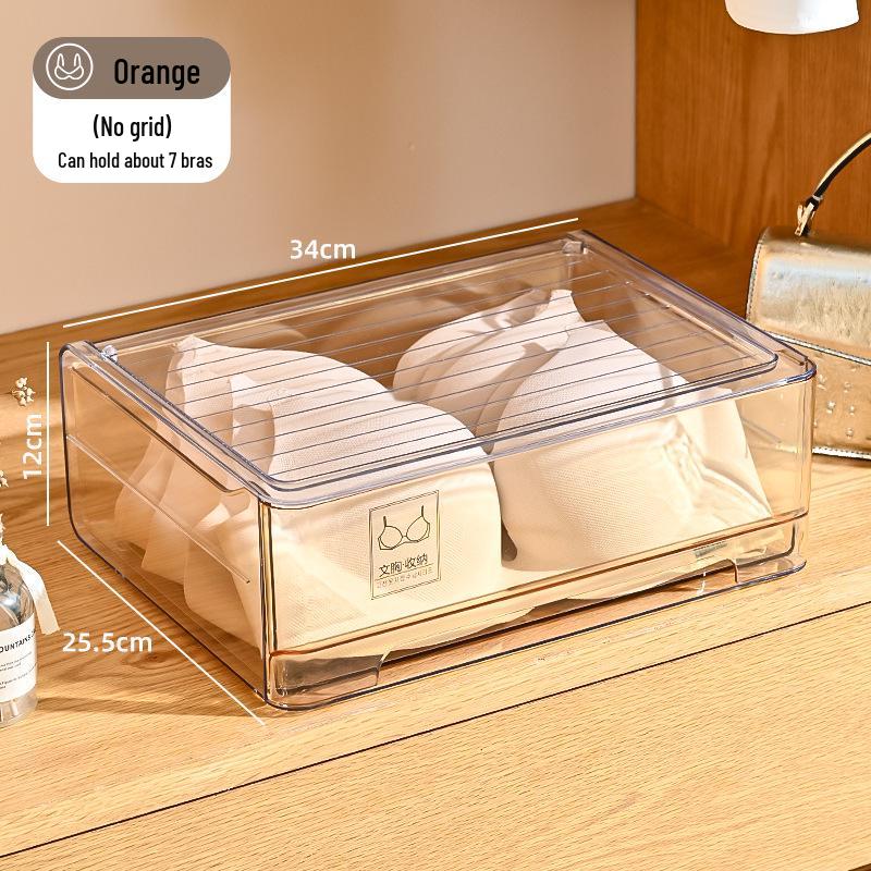 Stackable Multi-Layer Underwear and Medicine Organizer Box - Transparent, Multi-Purpose Storage.