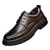 Men'S Shoes New Spring And Autumn British Style Leather Shoes Men'S Business Dress Big Head Cowhide Work Non-Slip Casual Shoes