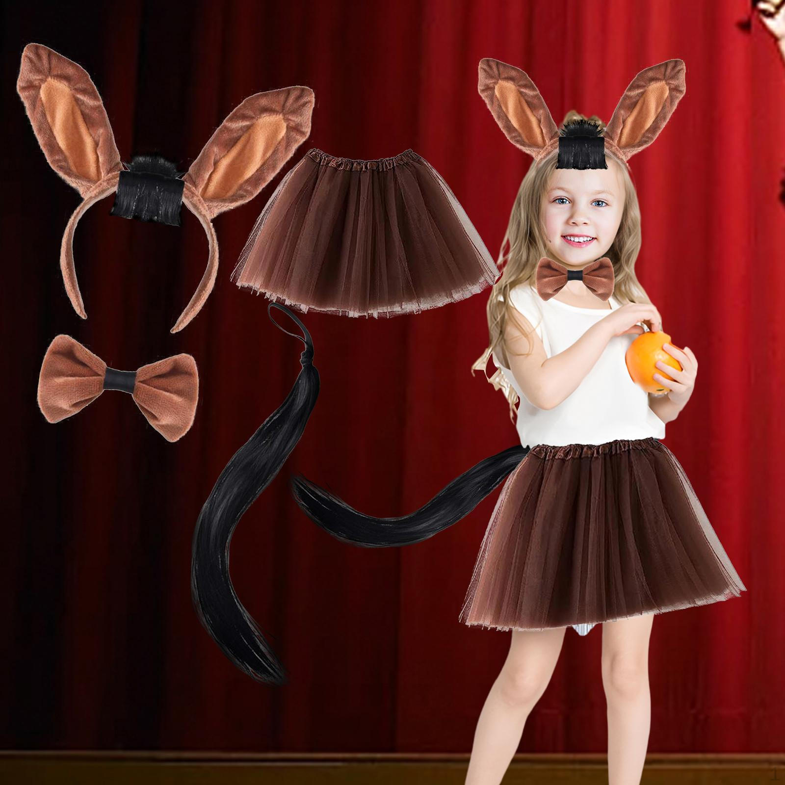 

Набор из ушей и хвостов животных. Милый креативный реквизит для косплея на дни рождения Style A