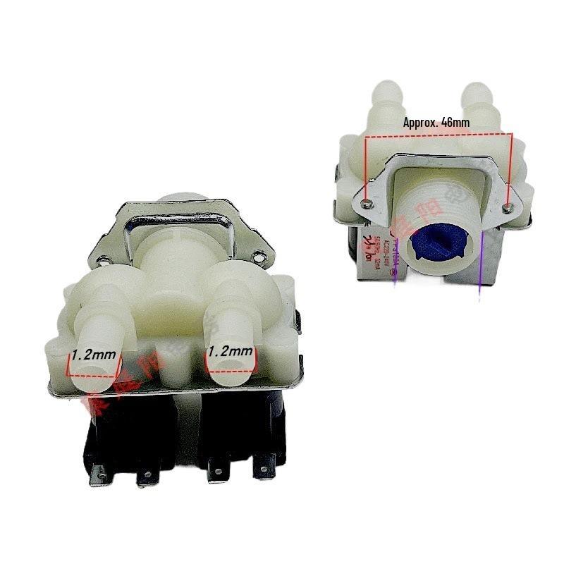 Compatible Double Inlet Solenoid Valve for Midea Front-Load Washing Machines MG53-8031, MG70-1006S