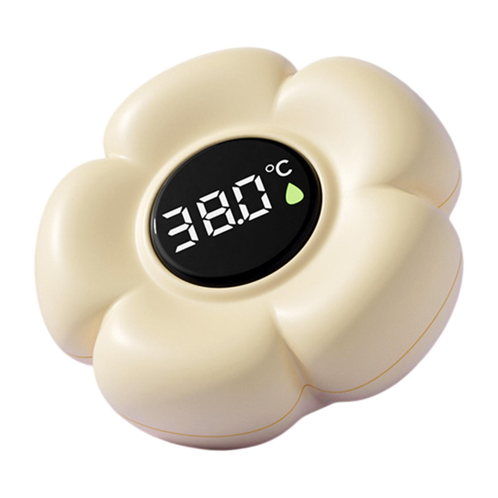 Safety Temperature Water Thermometer with LED Display & Color Alerts Digital Water Temperature Thermometer for Infants жёлтый