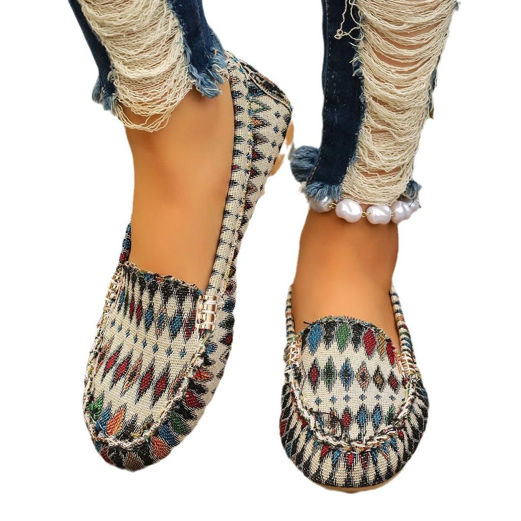 Fashion Mocassins De Dehors Pour Femme, Chaussures Simples Décontractées, À La Mode, Souples Et Plates, Printemps Et Automne