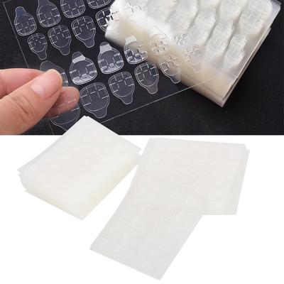 50pcs Waterproof Fake Nail Adhesive Tabs  Daily Nail Art Quick Application