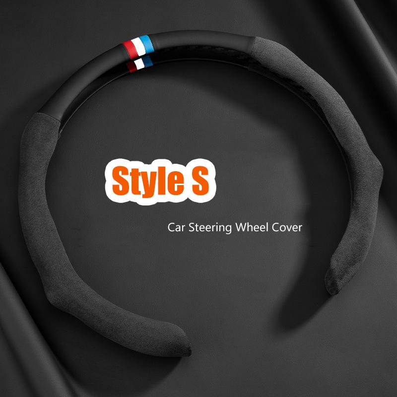 Fashion Suede Car Steering Sheel Cover For Opel OPCline ASTRA CORSA INSIGNIA MOKKA VECTRA Tigra Adam Combo Zafira Vivaro Cross