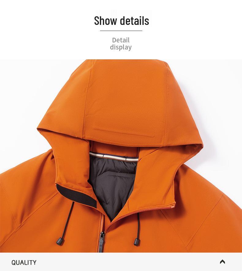 New Men's Waterproof Seamless Winter Duck Down Jacket