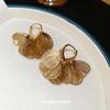 European and American hollow petal heart pendant, ear buckle, fashionable versatile earrings, earrings, light luxury high-end earrings, women