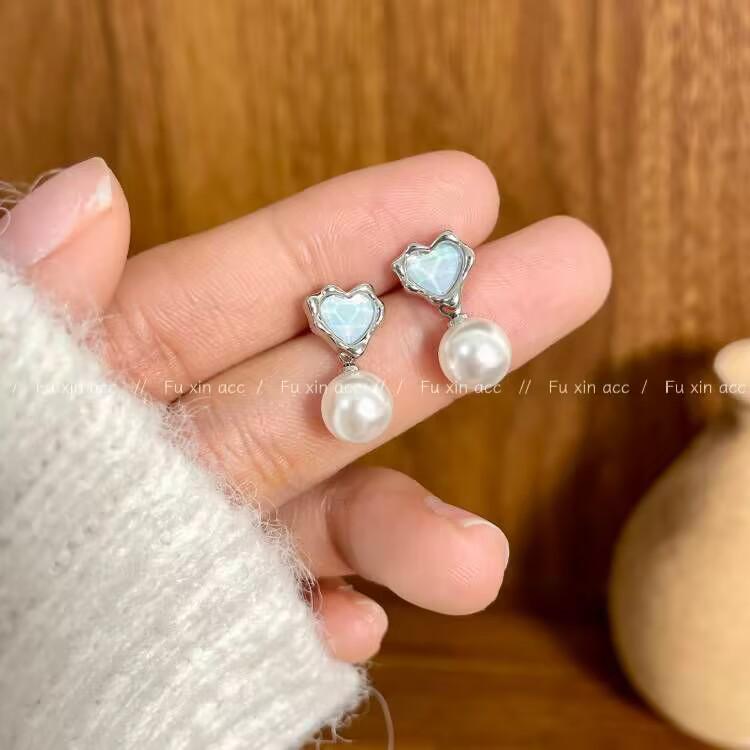 2024 Luxus Herz Perlen Ohrringe - Vielseitiges, Trendiges & Elegantes Damenmode-Design