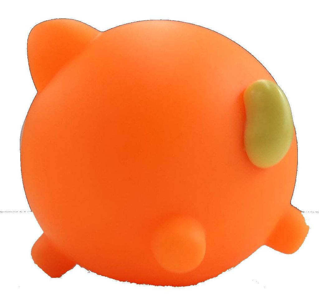 Sunsmile Jabber Ball Neon Cat (Orange)