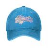 Mythic Fish Graphic Washed Denim Baseball Cap Adjustable Summer Outdoor Travel Hat