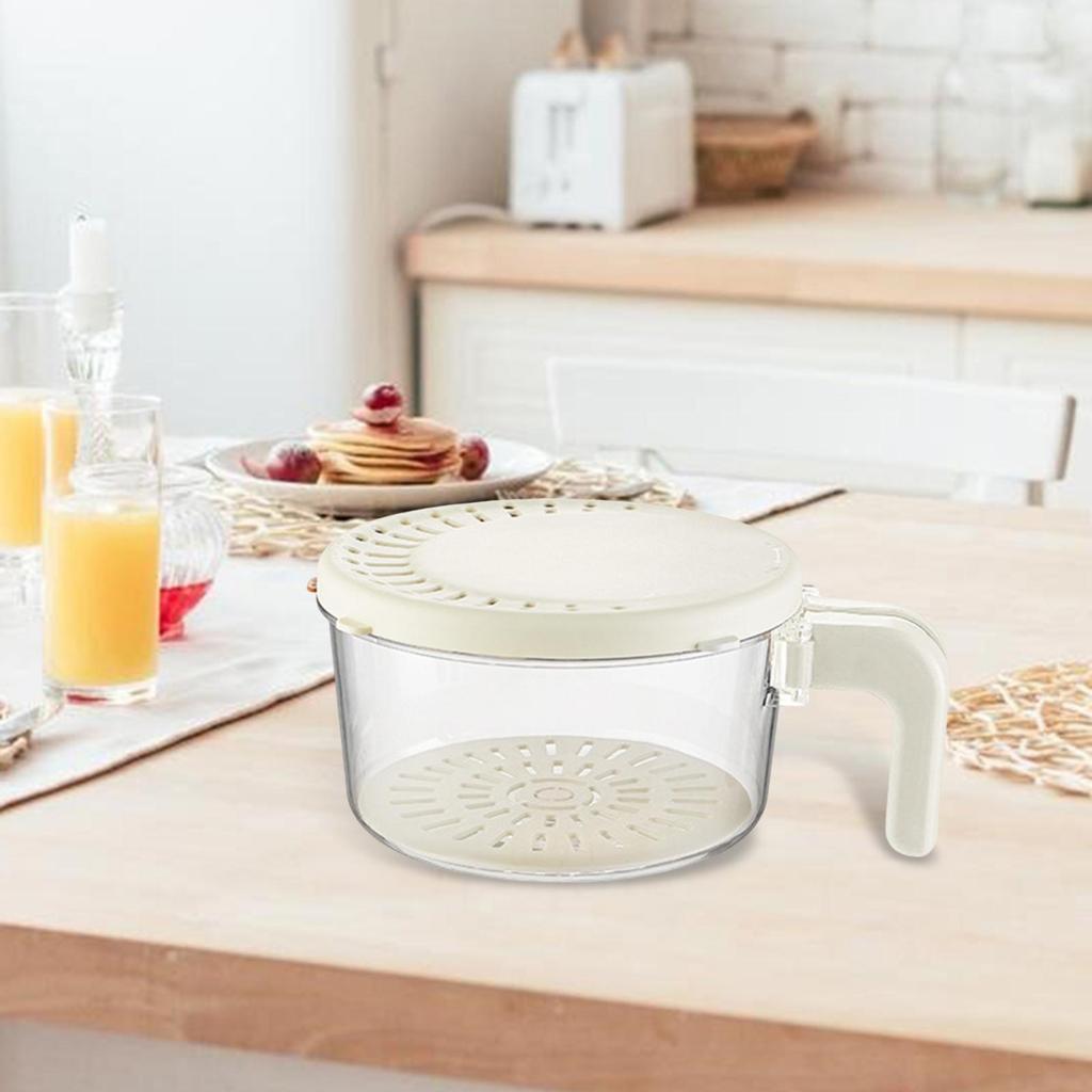 Draining Basket Home Use with Handle Reusable Kitchen Vegetable Basket Keeper Container for Grapes Vegetables Strawberry Fruits