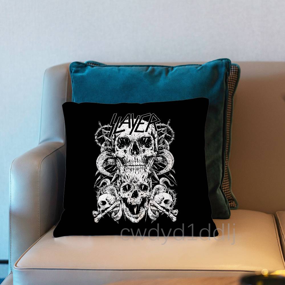SSlayer Heavy Metal Razors Edge Pillow Case Short Plush Sofa Decorative Gift Home Doublesided Printing Cushio