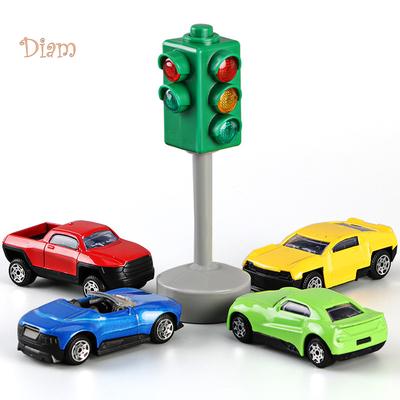 TOYS & TOTS Mini Traffic Signs Road Light Block with Sound LED Children Safety Education Kids Toys