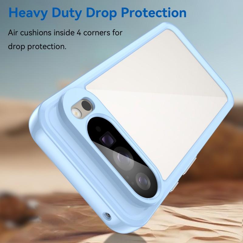 For Google Pixel 10 Pro XL Back Cover WANLONFENG XC Series TPU Acrylic Phone Case with Tempered Glass Film