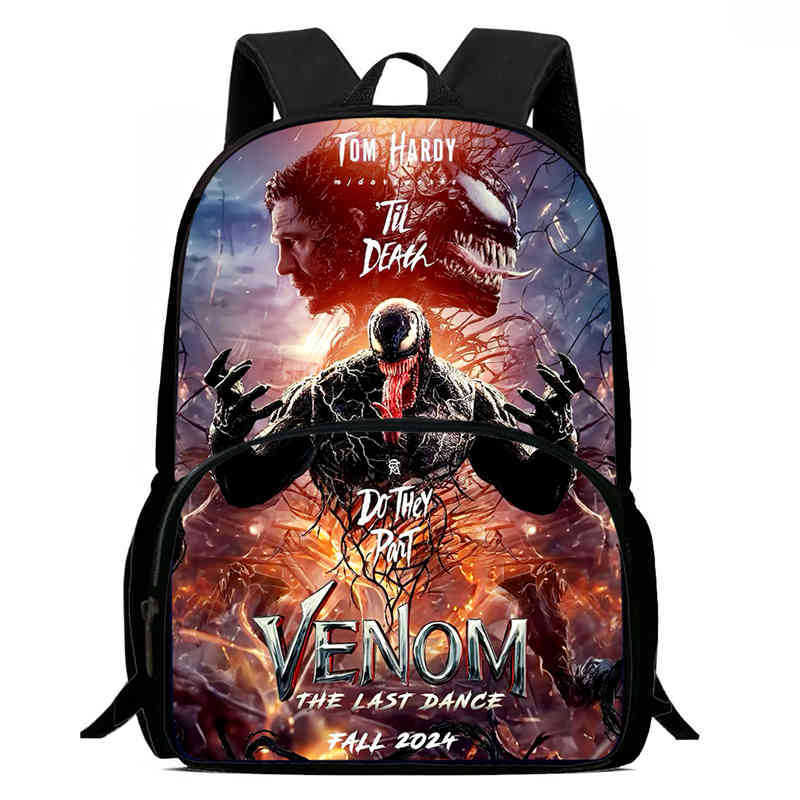 Venom 3 After a Dance Anime Backpack Student School Bag Computer Bag
