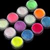 2g Mirror Effect Luminous Nail Powder Fluorescent Glitters Manicure Pigment