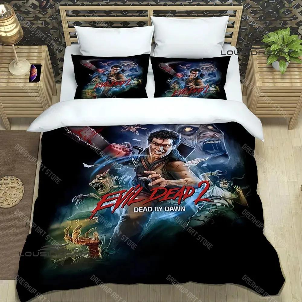Set Biancheria da Letto Stampata The Evil Dead Set di Articoli Raffinati Copripiumino Set Piumone Letto Set Biancheria da Letto Lussuoso Regalo di Compleanno