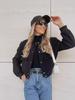 Women Fashion With Pockets Bomber Jacket Coats Vintage Long Sleeve Front Button Casual Female Outerwear Chic Tops