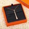 Hot Brand Vintage Women Necklace Luxury Jewelry For Women Designer Pendant Fashion Pure 925 Sterling Silver Chain Necklaces