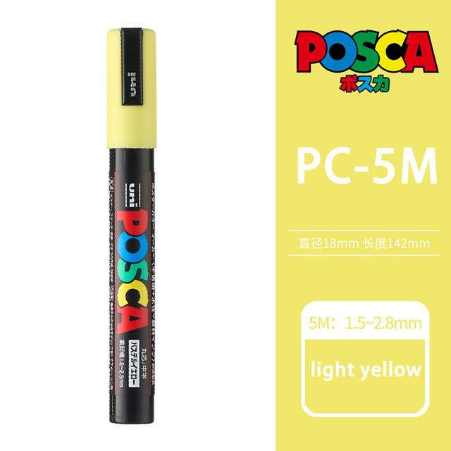 Uni POSCA Marker Farbstift, 39 Farben PC-5M/44 PC-3M/36 PC-1M, Acryl Steinmalerei Zeichnen Graffitti Marker Kunstbedarf