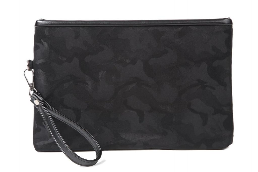 Clutch camouflage size M [cmy select] bag, pattern, men's, black,