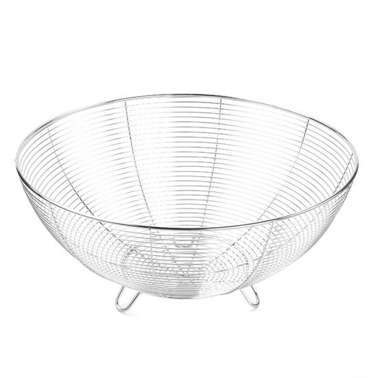 

Корзина для овощей из нержавеющей стали, современная проволочная фруктовая чаша для кухонного стола, металлические корзины 20cm