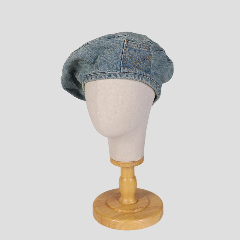 Берет с карманом Moment Denim C2 Вымытый синий WASHING BLUE