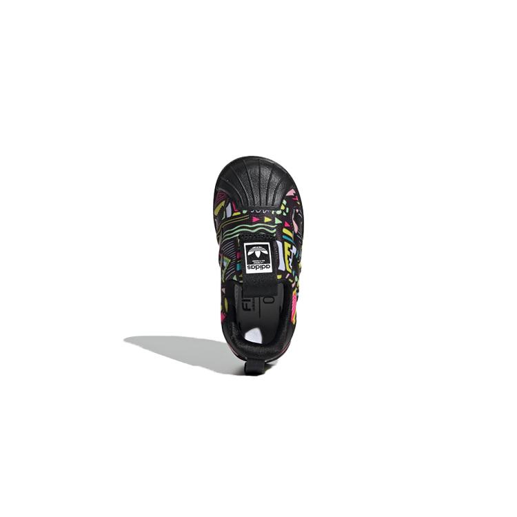 Adidas Originals Superstar 360 I Abrasion Resistant Low top Skateboard Shoes Black Yellow Pink Infant And Toddler EE8389