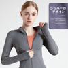 Yodilala Long Sleeve Running Slim with Thumb for and Perfect for and Size M Women's Full-Zip Jacket, Lightweight, Fit, Holes, Sports, Yoga, Workouts,