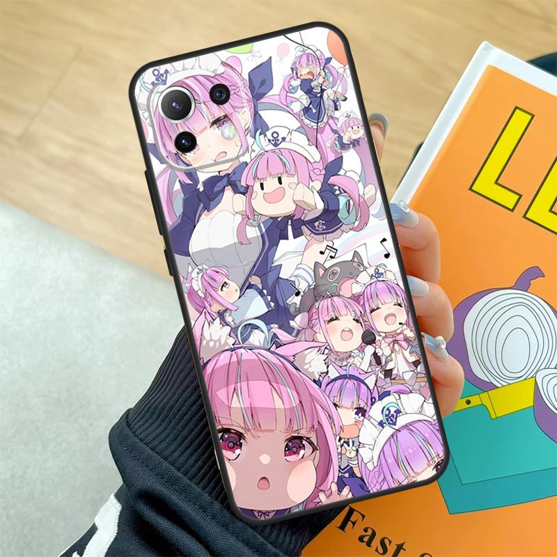 Minato Aqua Hololive Case For Xiaomi 15 Ultra 13 14 Pro 11T 12T 13T 14T POCO F5 F6 F7 Pro X3 X5 X6 X7 Pro Coque