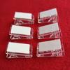 Acrylic Transparent Plastic ID Badge Holder with Adhesive Spring Clip
