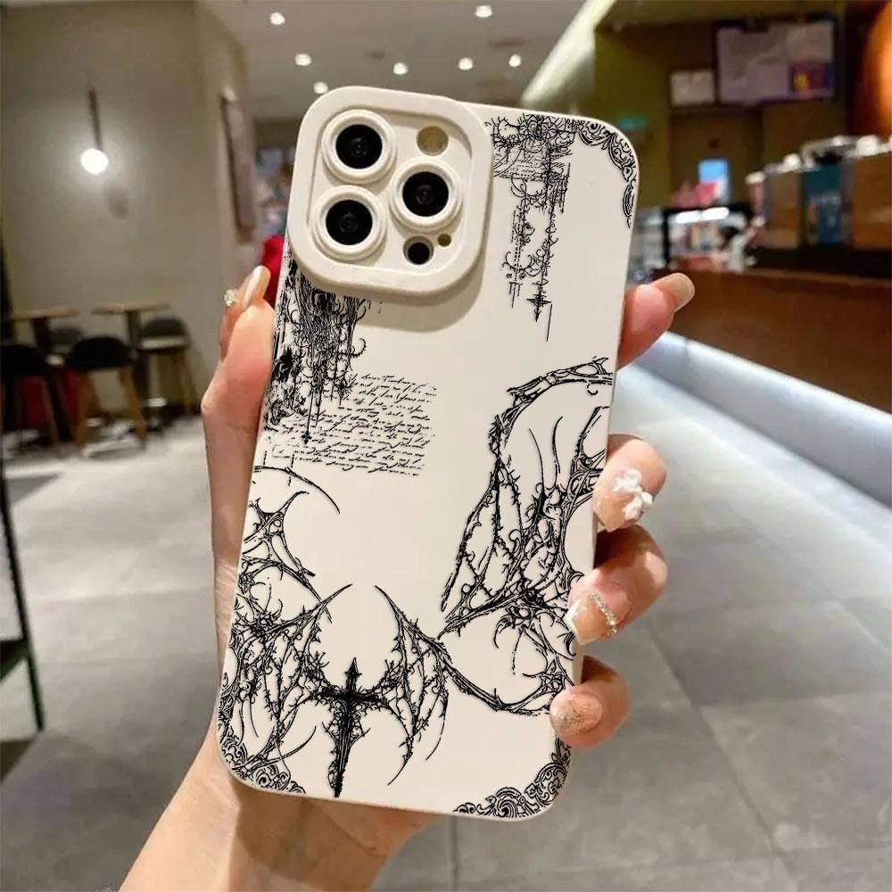 HOT Luxury Dark Gothic Cross Mark Phone Case For Xiaomi Redmi 15 A3 A2 A1 14C 13C 12C 10C Note 15 14 13 12 11 10 Pro Plus 4G 5G