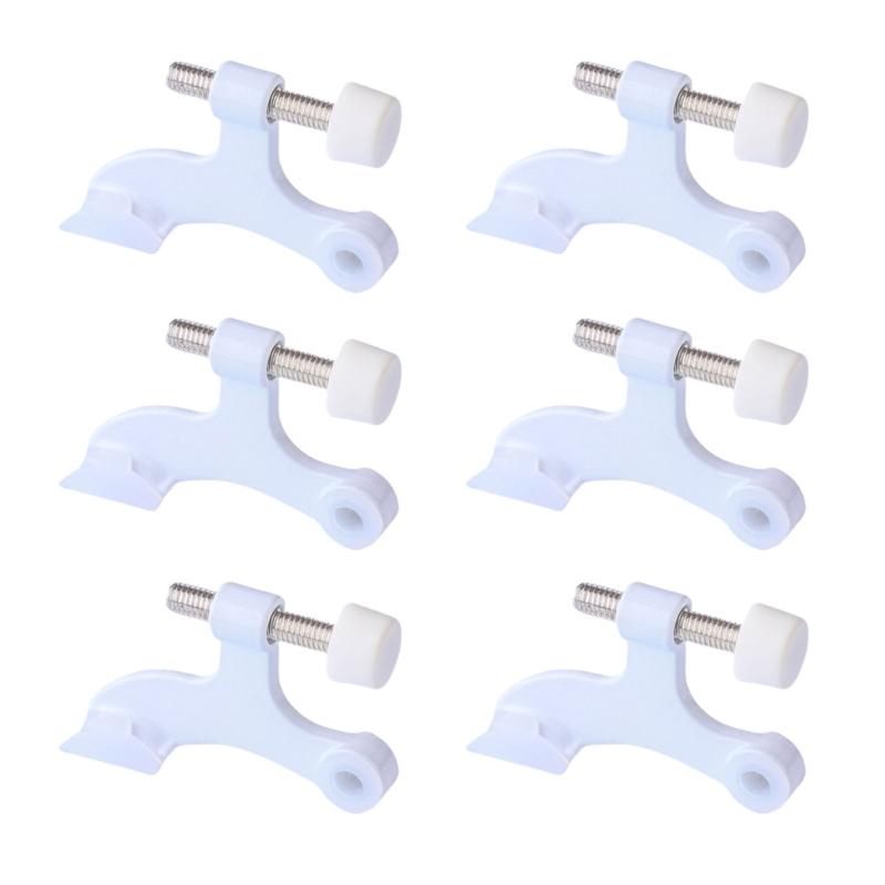 Heavy Duty White Colored Door Top Hinges easy installs US Type Door Stoppers Luxurious White Door Hinges For Various Door