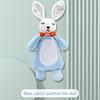 Baby Plush Toy Cute Cartoon Animal Dog/Penguin/Rabbit Tie Design Soft Touch Built-in Sound Paper Sleep Companion Gift Newborn Stuffed Comforting