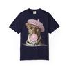 Comfort Colors® Leopard in Pink Beret Bubblegum, T-shirt ,Chic Leopard Graphic Tee, Fashion Animal Shirt,Trendy Streetwear Gift for Her