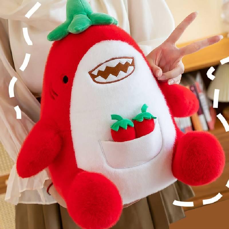 Adorable Shark Chili Plush Toy Soft Stuffed Animal Doll In Vibrant Colors For Kids
