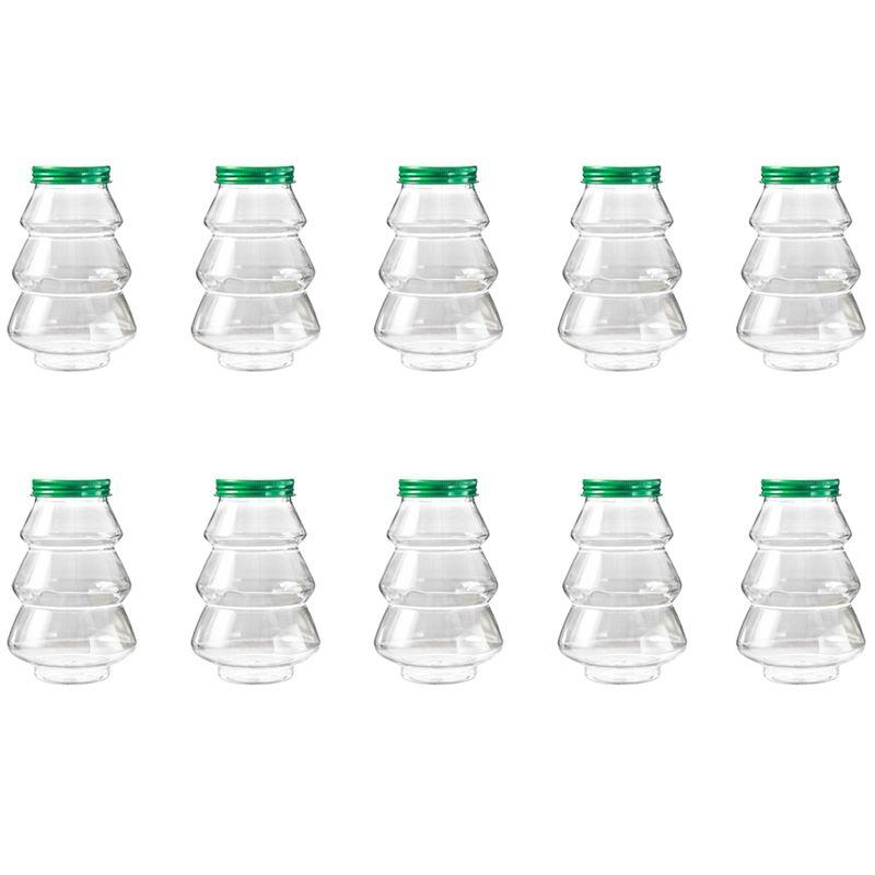 

M-Modern-Christmas Tree Candy Jar Children s Gift DIY Gift Candy Biscuit Snack New Year Decoration Box зелёный