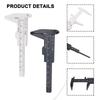 2 Pcs 80 Mm Mini Plastic Sliding Vernier Caliper Gauge Measure Tool Ruler Micrometer Hand Tool Accessories