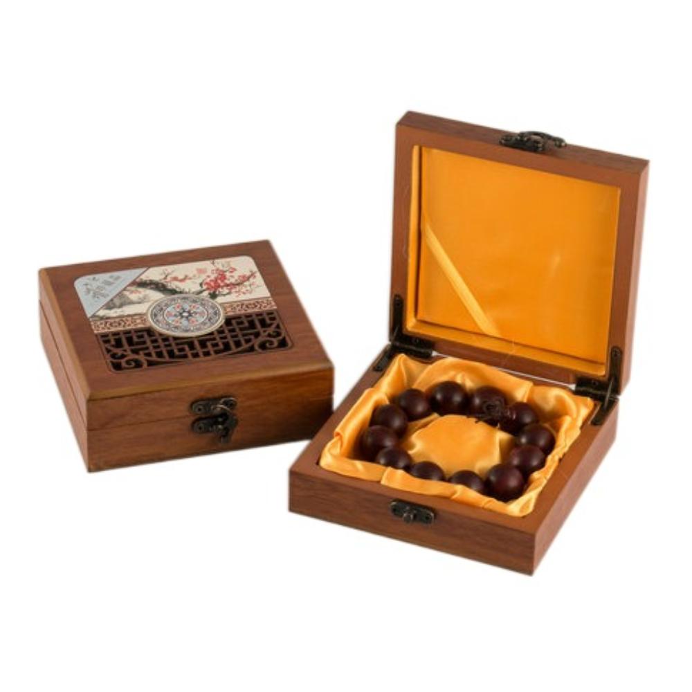 Bracelet Necklace Jewelry Display Box Pedant Vintage Trinket Case Wooden Jewelry Box  Gift Box