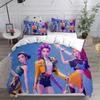 Bedding Set K-POP D-Demon H-Hunters 3D Printed Duvet Cover Set Soft Single Double Queen Size Bed For Birthday Gift For Girls