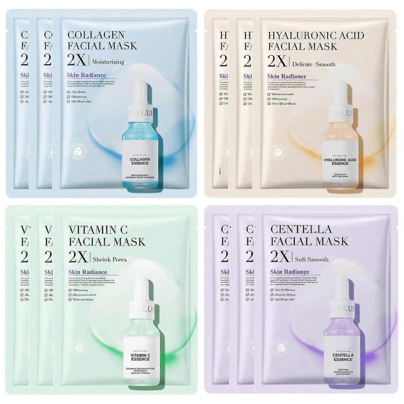 Essence Hydrating Sheet Face Mask Set, Moisturising, Anti-Ageing, Skin Tone Brightening Face Masks, Face Mask, Skin Care for All Skin Types, Pack of 1