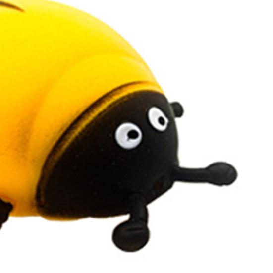 2Pcs Stress Reliever Toy Leisure Decorative TPR Ladybug Vent Flour Ball Depression Toy Birthday Gifts