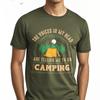 Plus Size Summer Teenagers tshirt The Voices In My Head Are Telling Me To Go Camping Short Sleeve Cotton O Neck Tshirt
