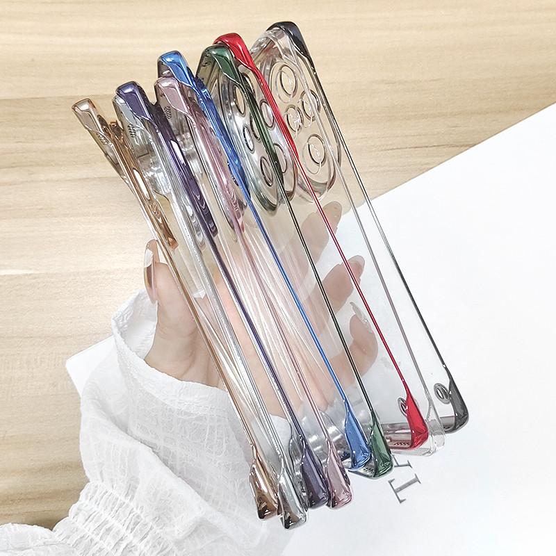 Plating No Borders Transparent Phone Case For Honor 200 Pro 200Pro Electroplated Clear Ultra Thin Clear Hard Back Bumper Cover