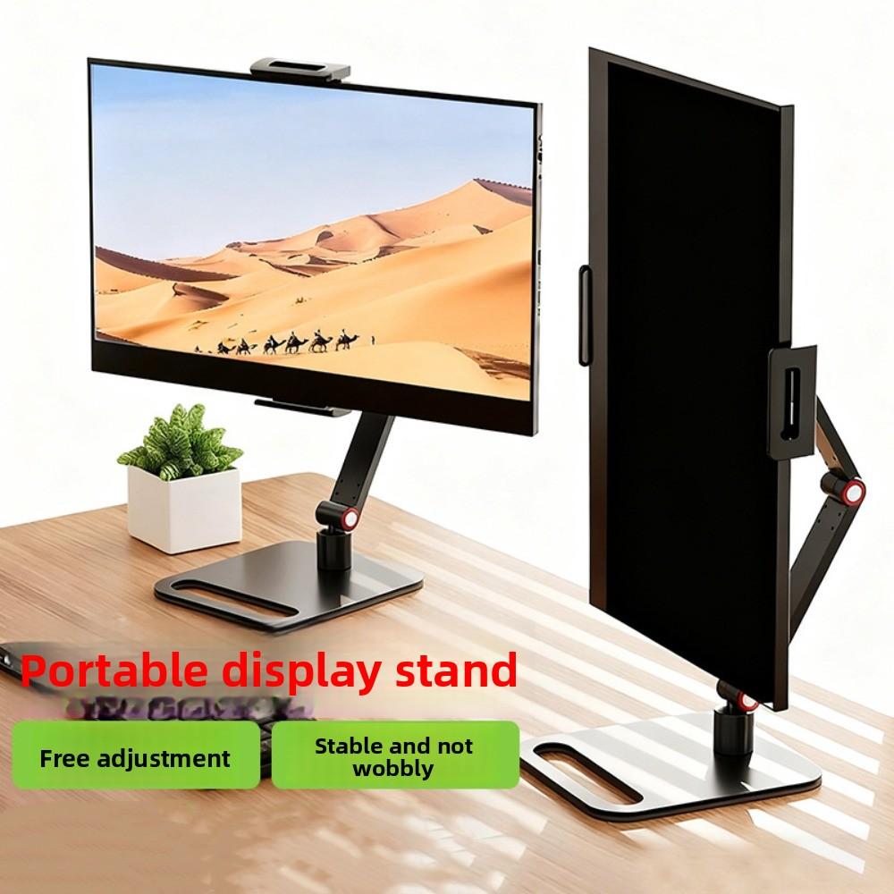 Punch-Free Screen Holder Adjustable Height Monitor Bracket Portable Monitor Holder  Office